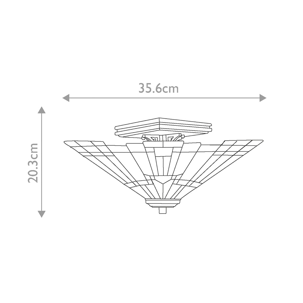 Deckenleuchte Inglenook (bronzefarben) 2x - Elstead Lighting