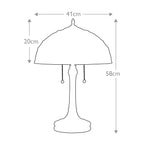 Tischleuchte Kami (bronzefarben) 2x - Elstead Lighting
