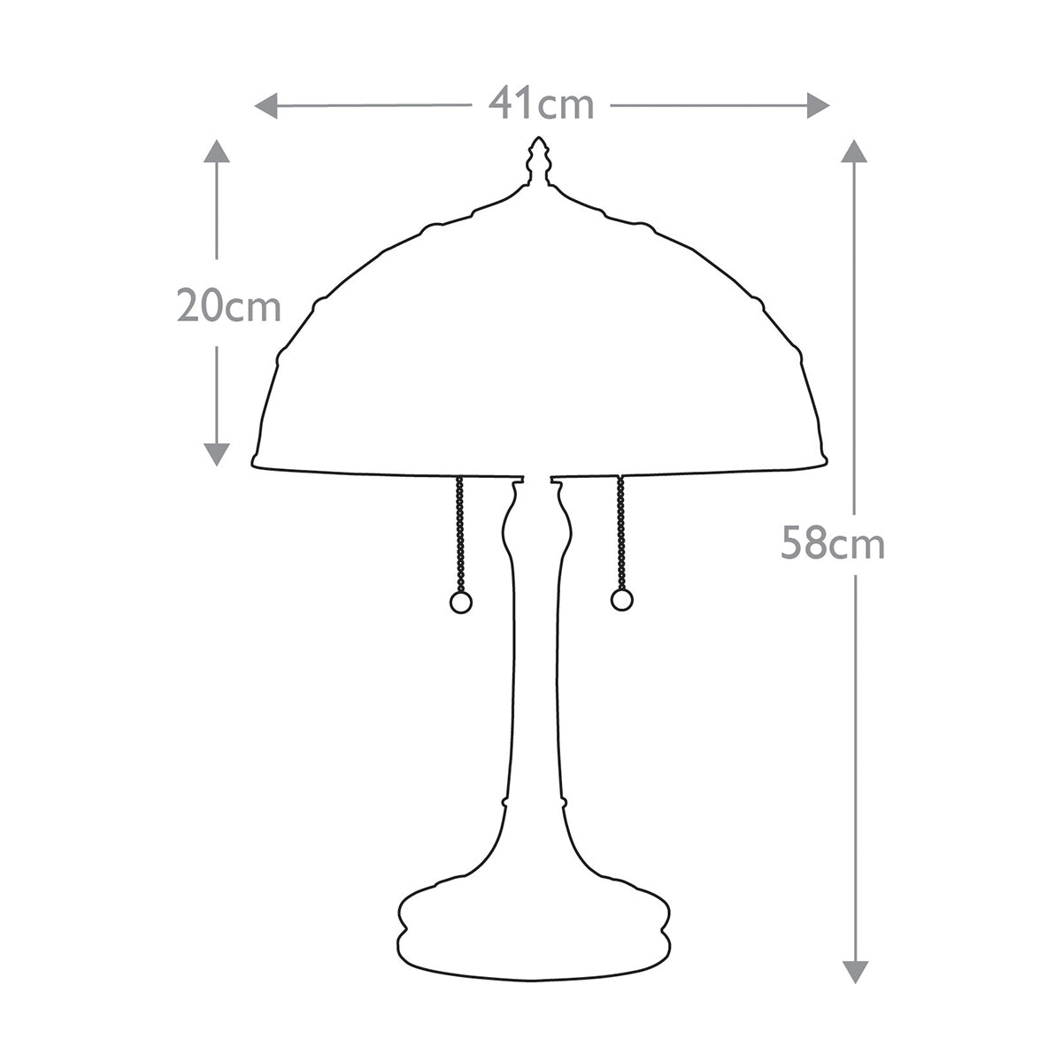 Tischleuchte Kami (bronzefarben) 2x - Elstead Lighting