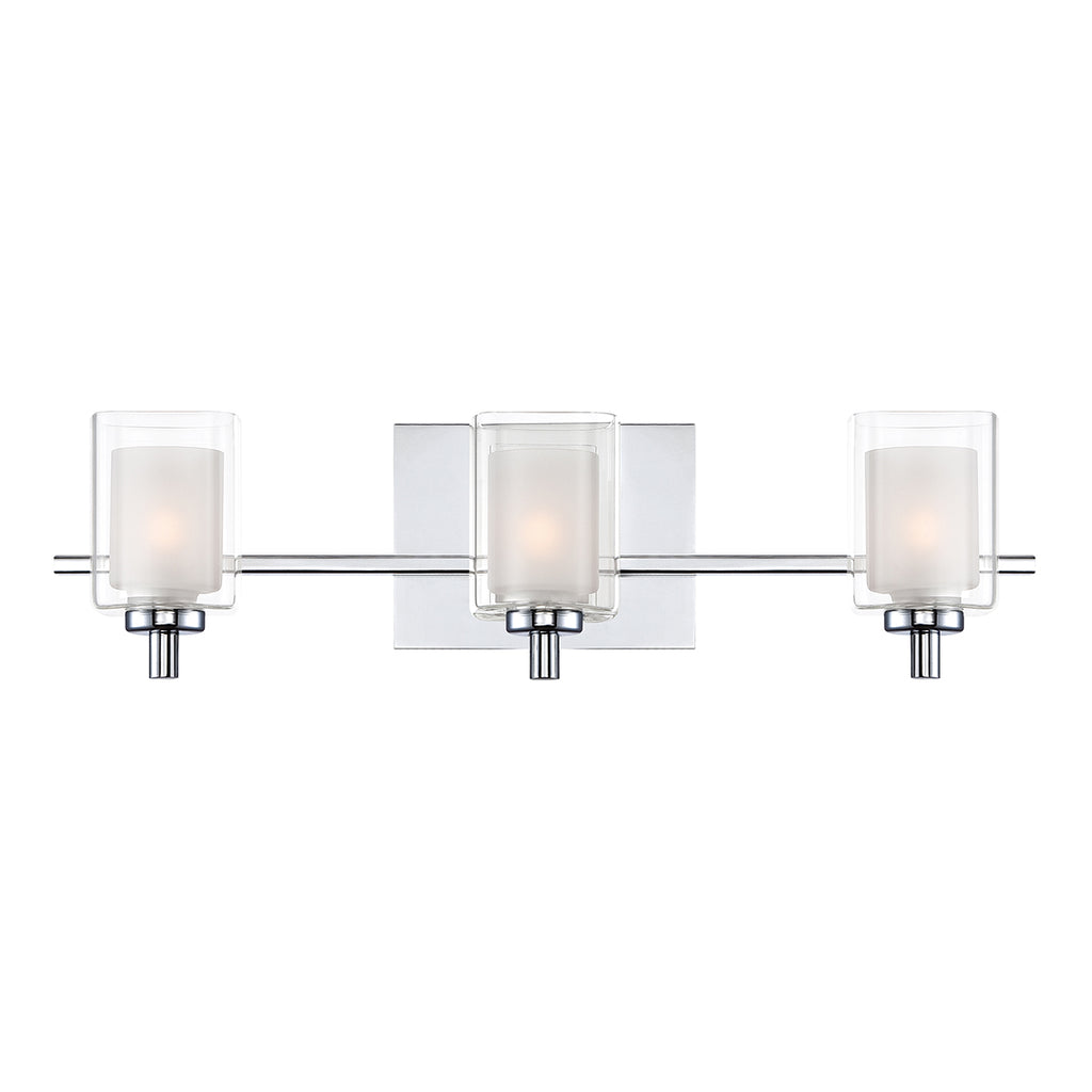 Bad-Wandleuchte Kolt (verchromt) 3x - Elstead Lighting