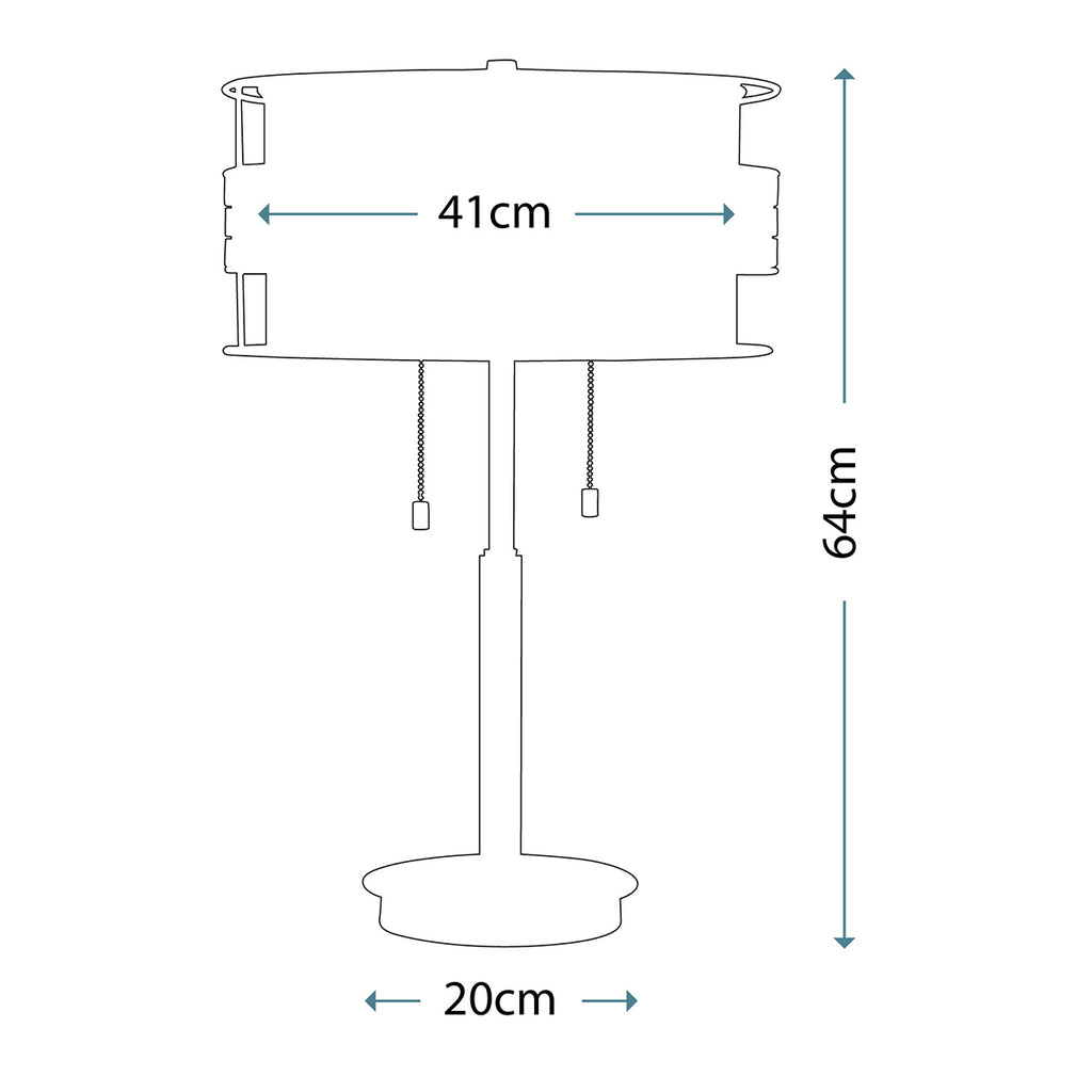 Tischleuchte Laguna (bronzefarben) 2x - Elstead Lighting
