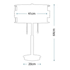 Tischleuchte Laguna (bronzefarben) 2x - Elstead Lighting