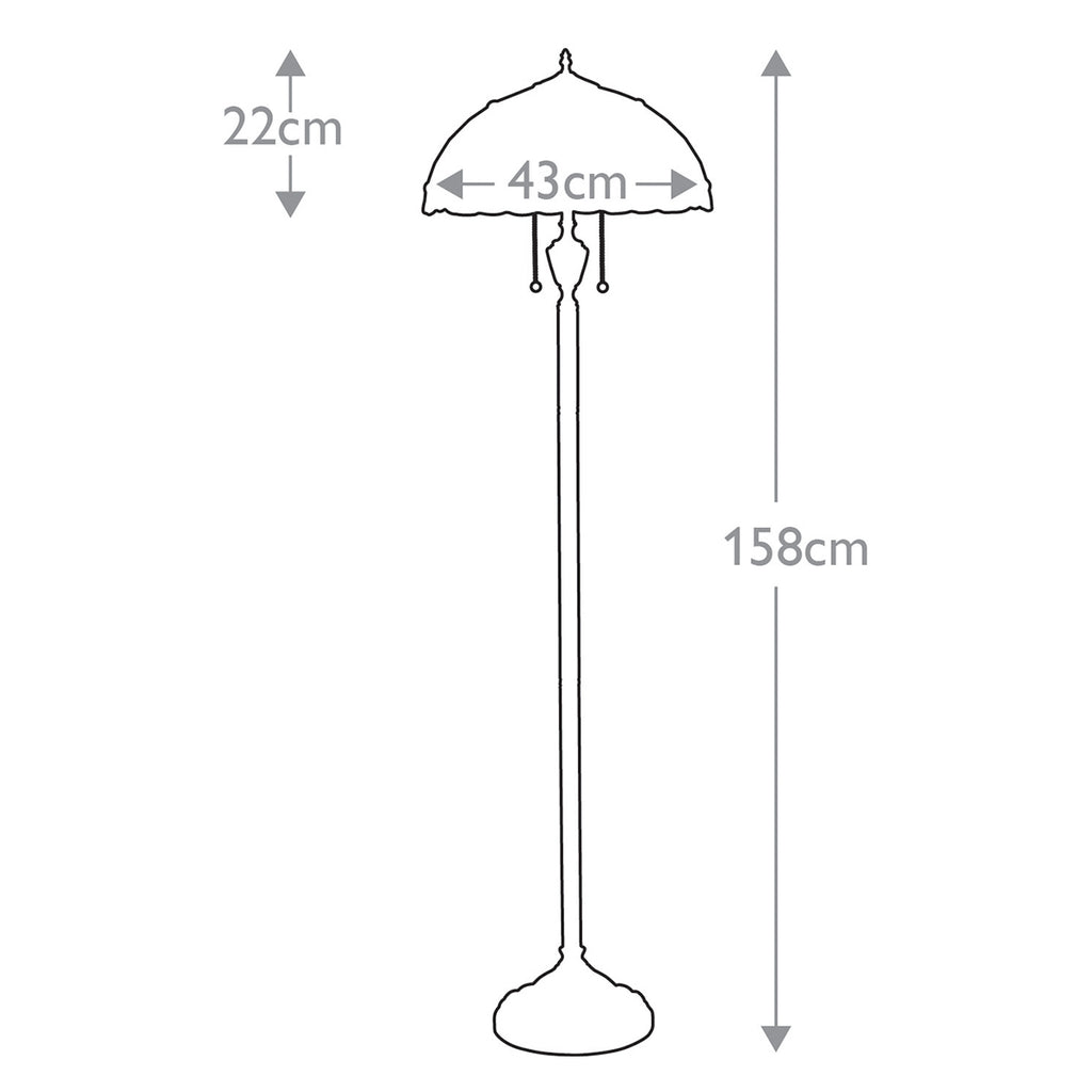 Stehleuchte Larissa (bronzefarben) 2x - Elstead Lighting