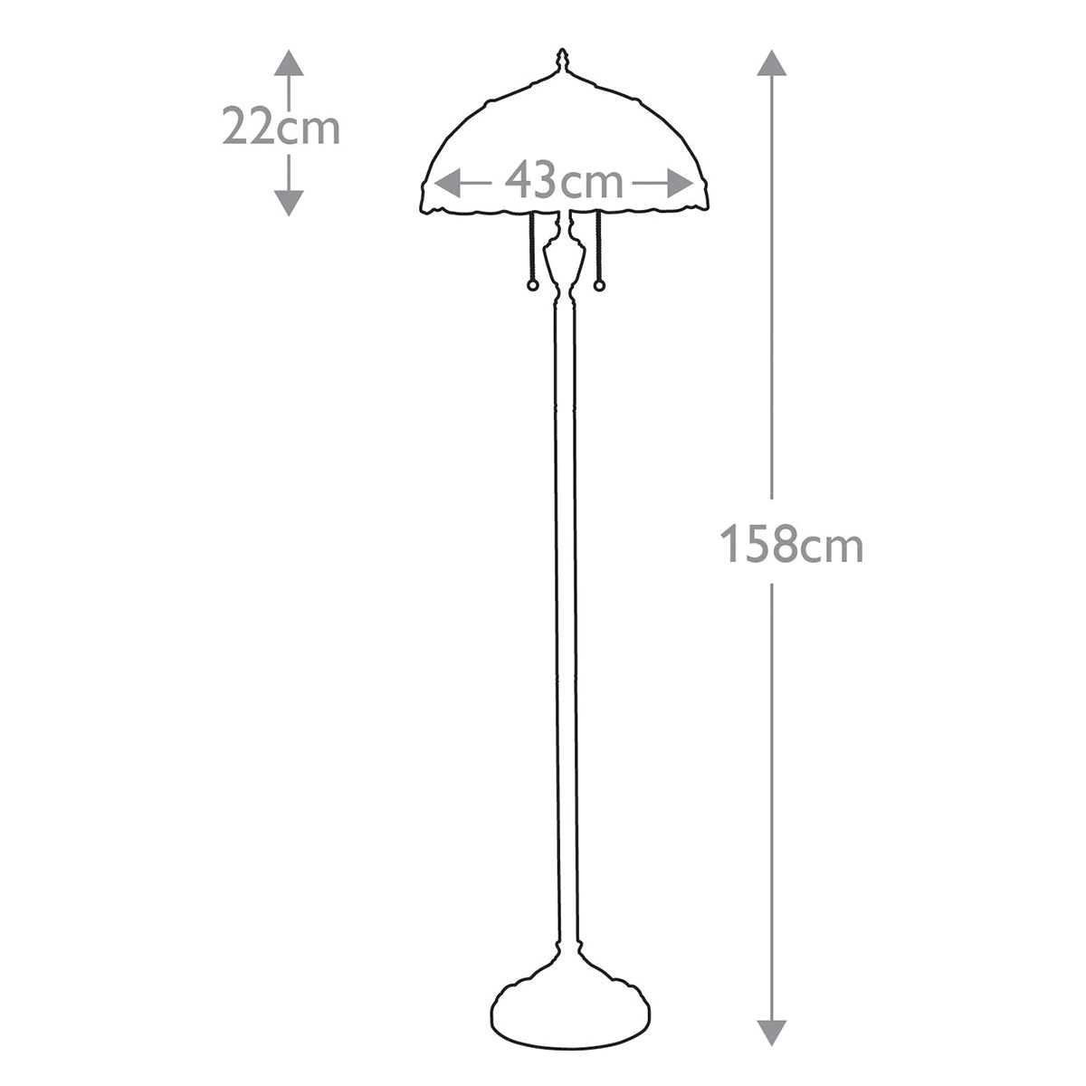 Stehleuchte Larissa (bronzefarben) 2x - Elstead Lighting