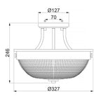 Deckenleuchte Mantle (bronzefarben) 2x - Elstead Lighting