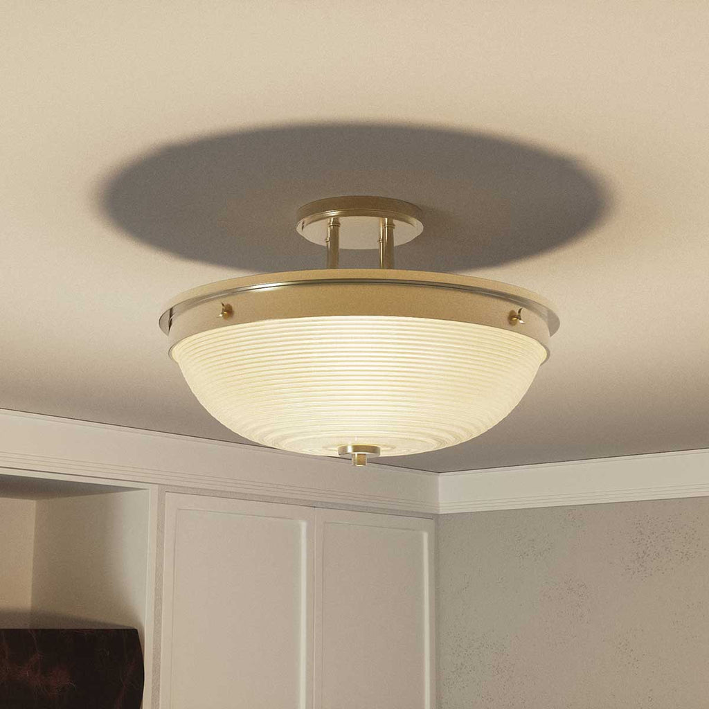 Deckenleuchte Mantle (messingfarben) 2x - Elstead Lighting