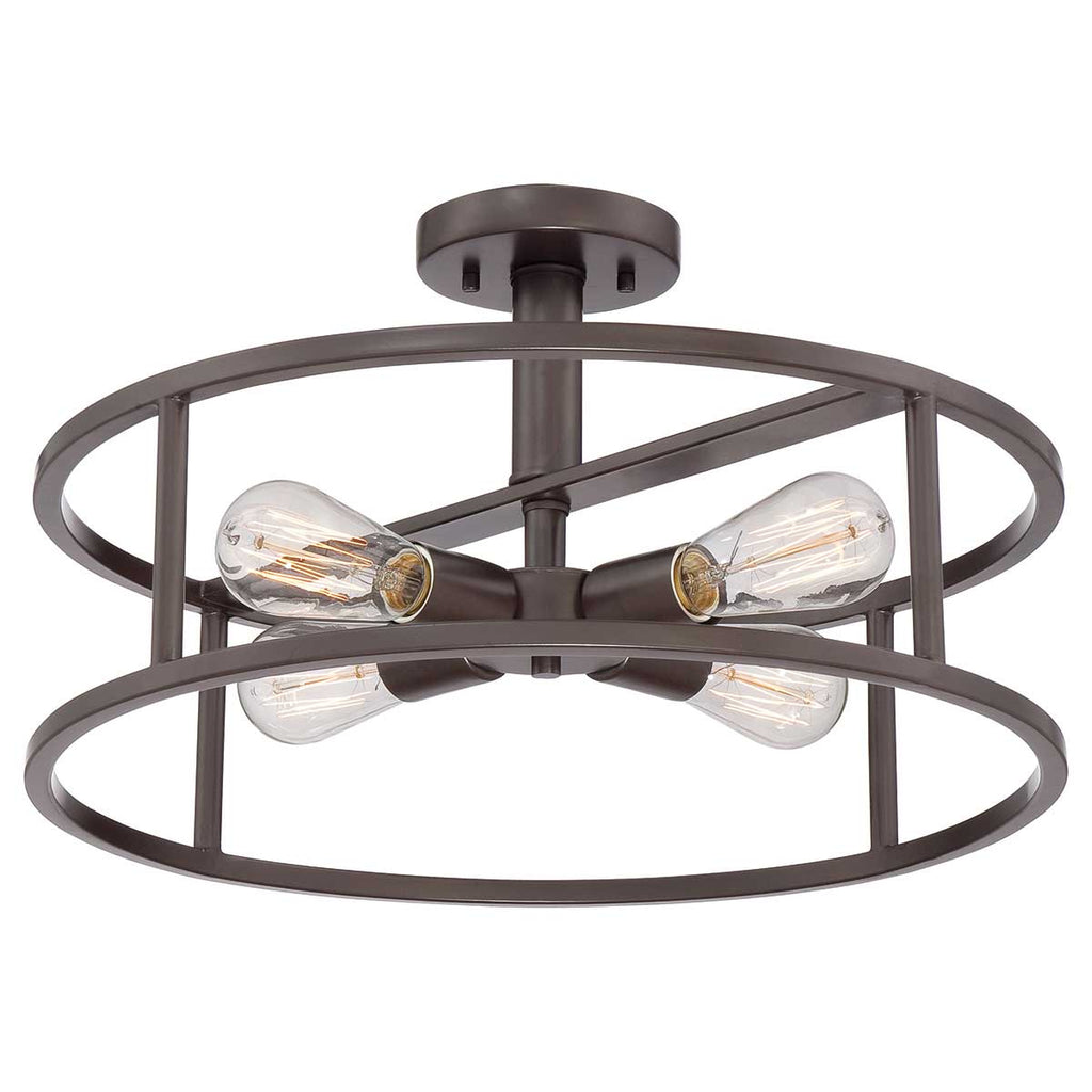 Deckenleuchte New Harbor (bronzefarben) 4x - Elstead Lighting