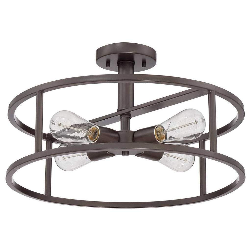 Deckenleuchte New Harbor (bronzefarben) 4x - Elstead Lighting