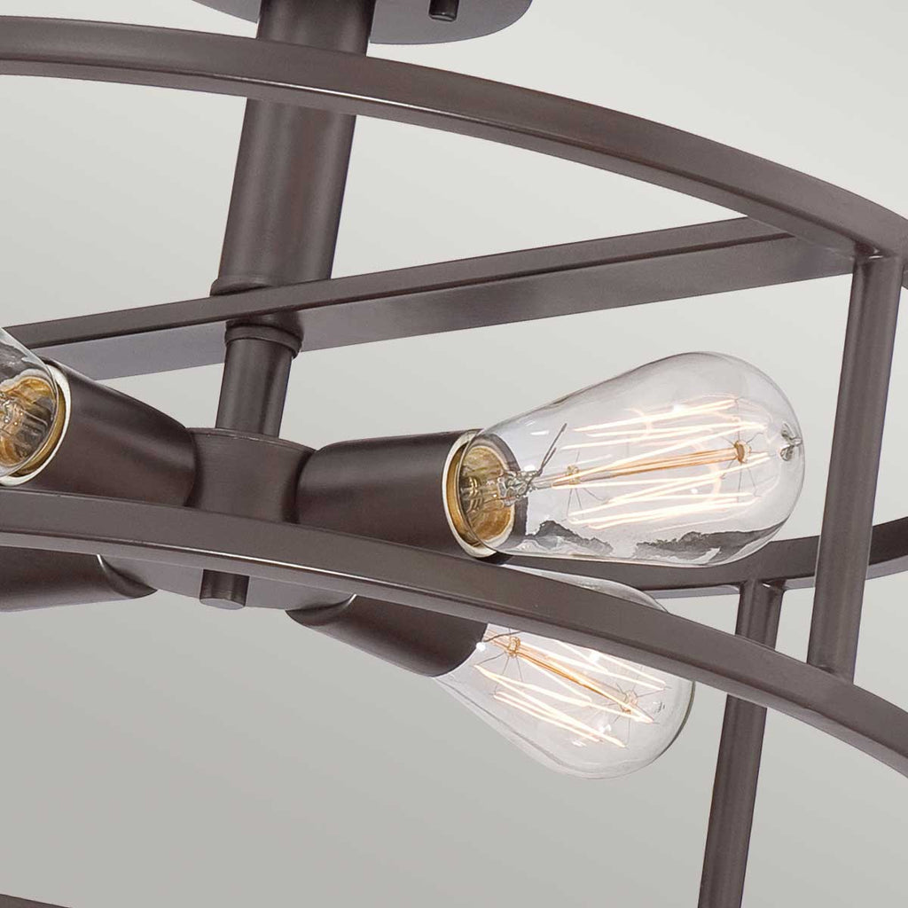 Deckenleuchte New Harbor (bronzefarben) 4x - Elstead Lighting