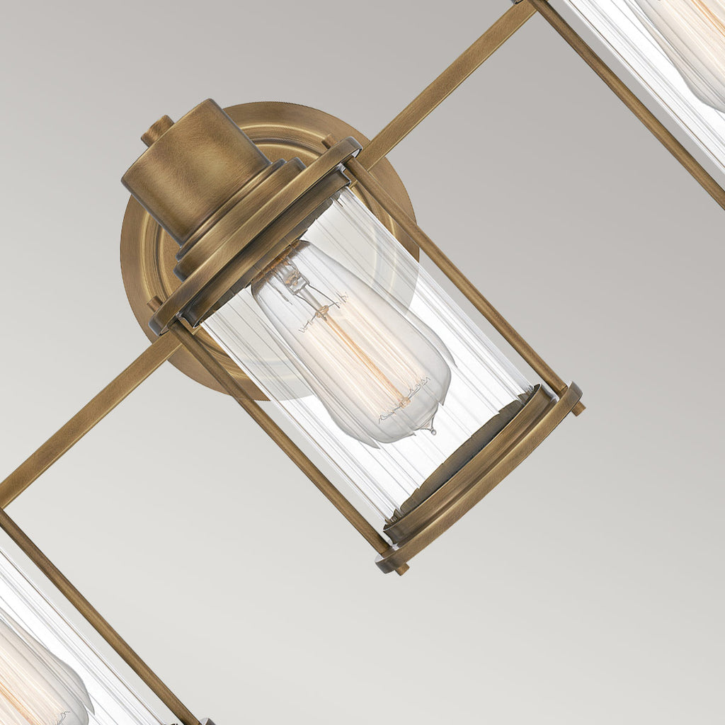 Bad-Wandleuchte Riggs (messingfarben) 3x - Elstead Lighting