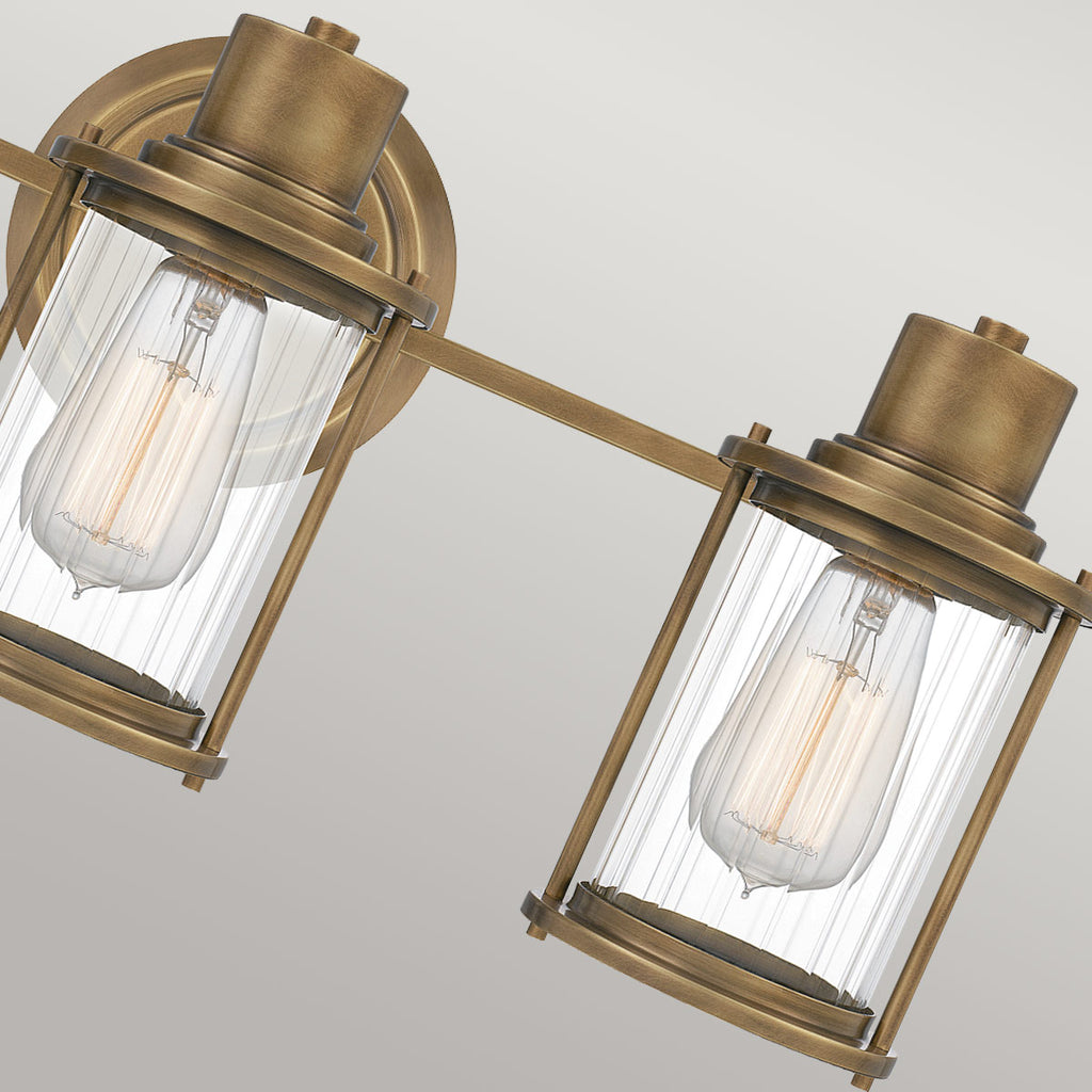 Bad-Wandleuchte Riggs (messingfarben) 3x - Elstead Lighting