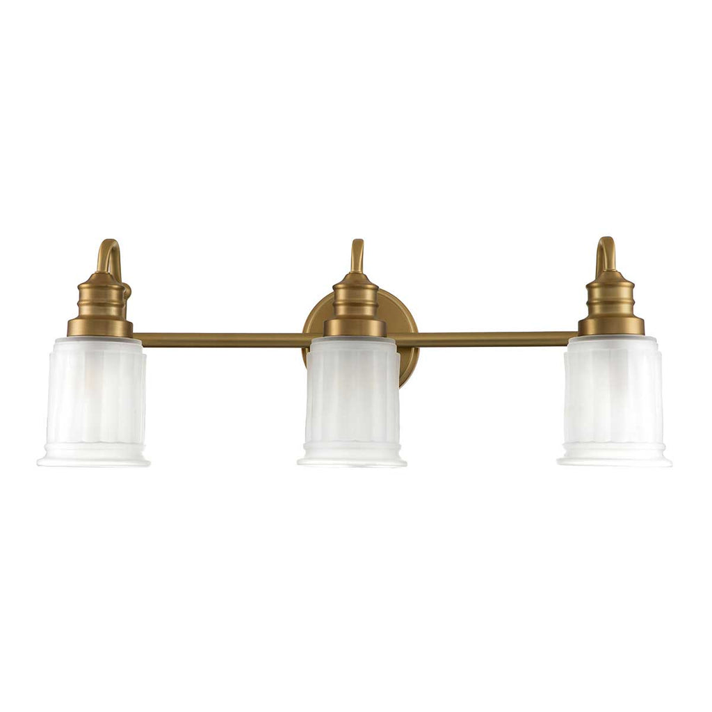 Bad-Wandleuchte Swell (messingfarben) 3x - Elstead Lighting