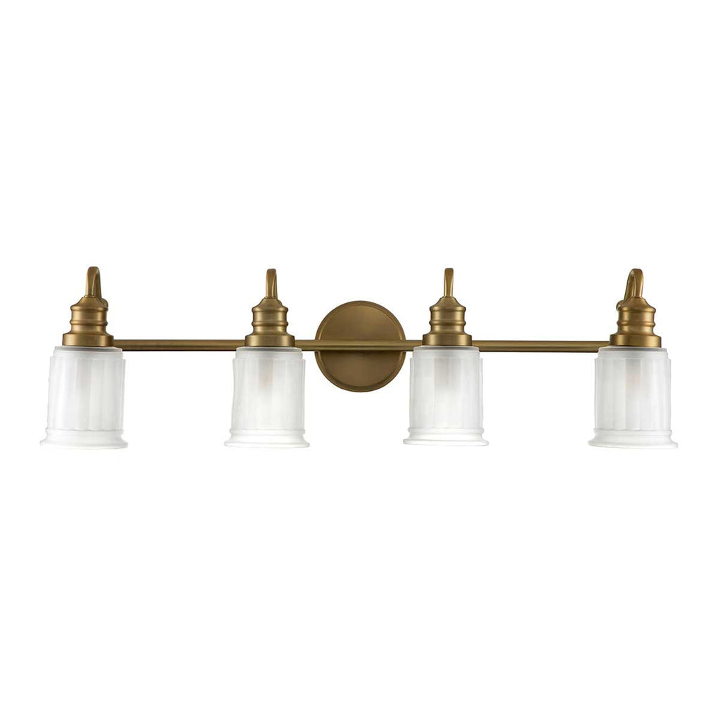 Bad-Wandleuchte Swell (messingfarben) 4x - Elstead Lighting
