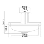 Bad-Deckenleuchte Taylor (verchromt) 3x - Elstead Lighting