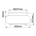 Deckenleuchte Trilogy (Nickel) 2x - Elstead Lighting