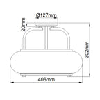 Deckenleuchte Trilogy (Nickel) 3x - Elstead Lighting