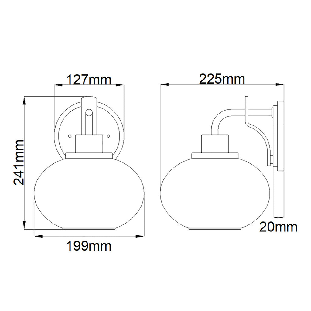 Wandleuchte Trilogy (messingfarben) 1x - Elstead Lighting