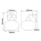 Wandleuchte Trilogy (schwarz) 1x - Elstead Lighting