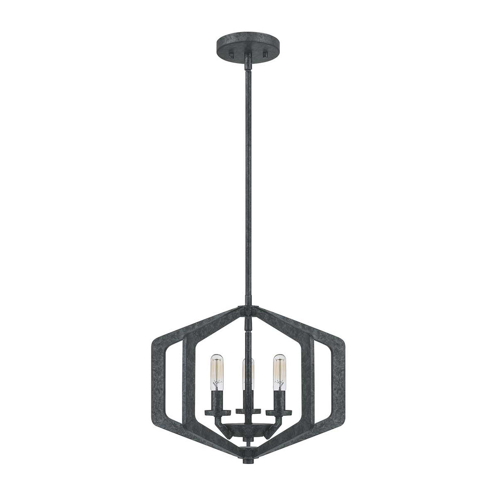 Pendelleuchte Vanguard (schwarz) 3x - Elstead Lighting