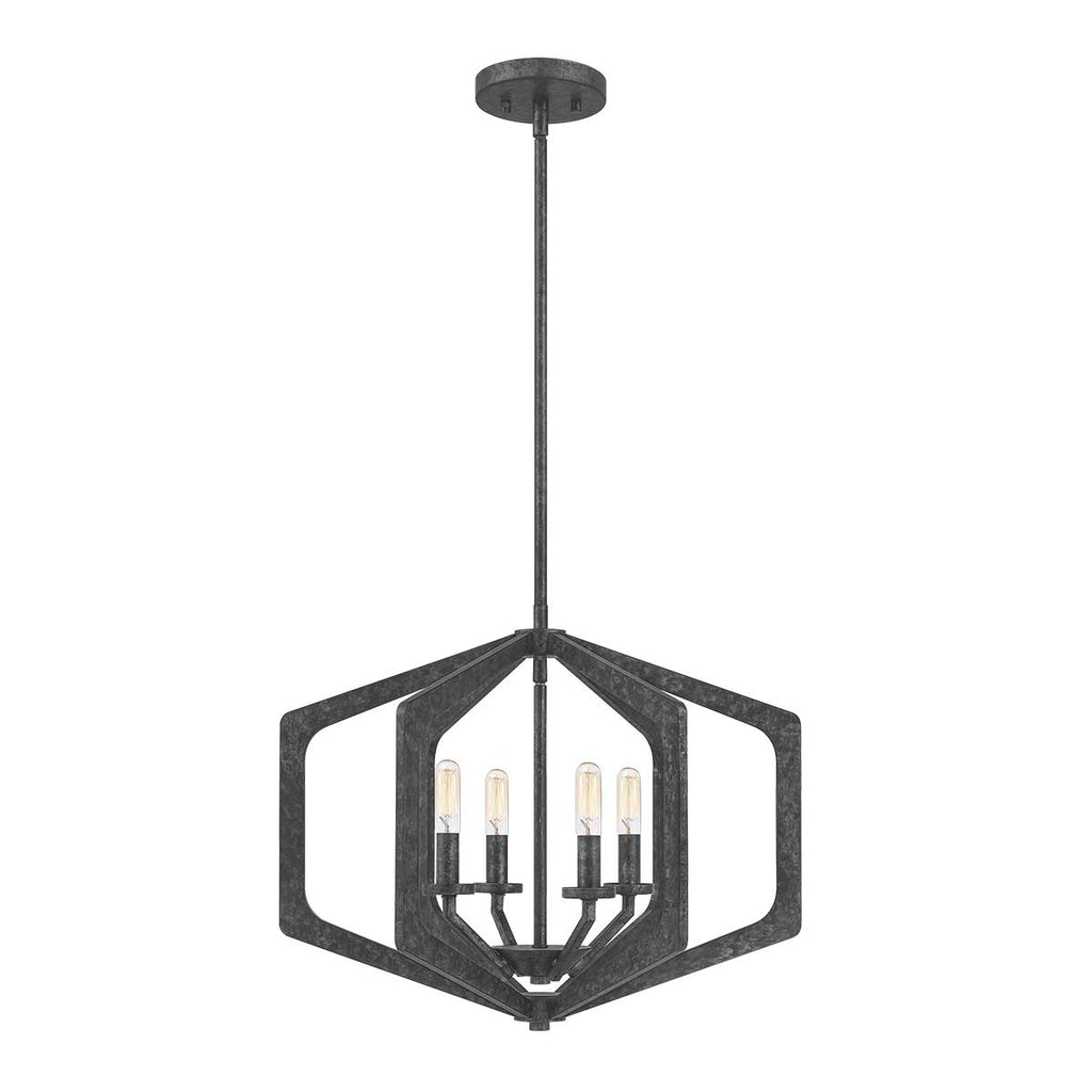 Pendelleuchte Vanguard (schwarz) 4x - Elstead Lighting