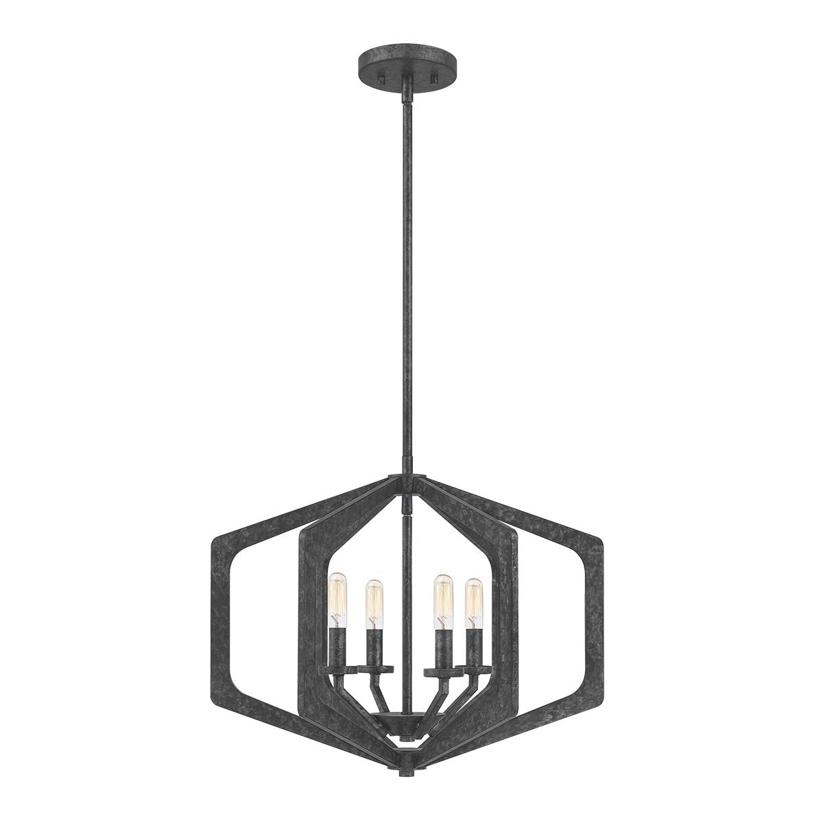 Pendelleuchte Vanguard (schwarz) 4x - Elstead Lighting