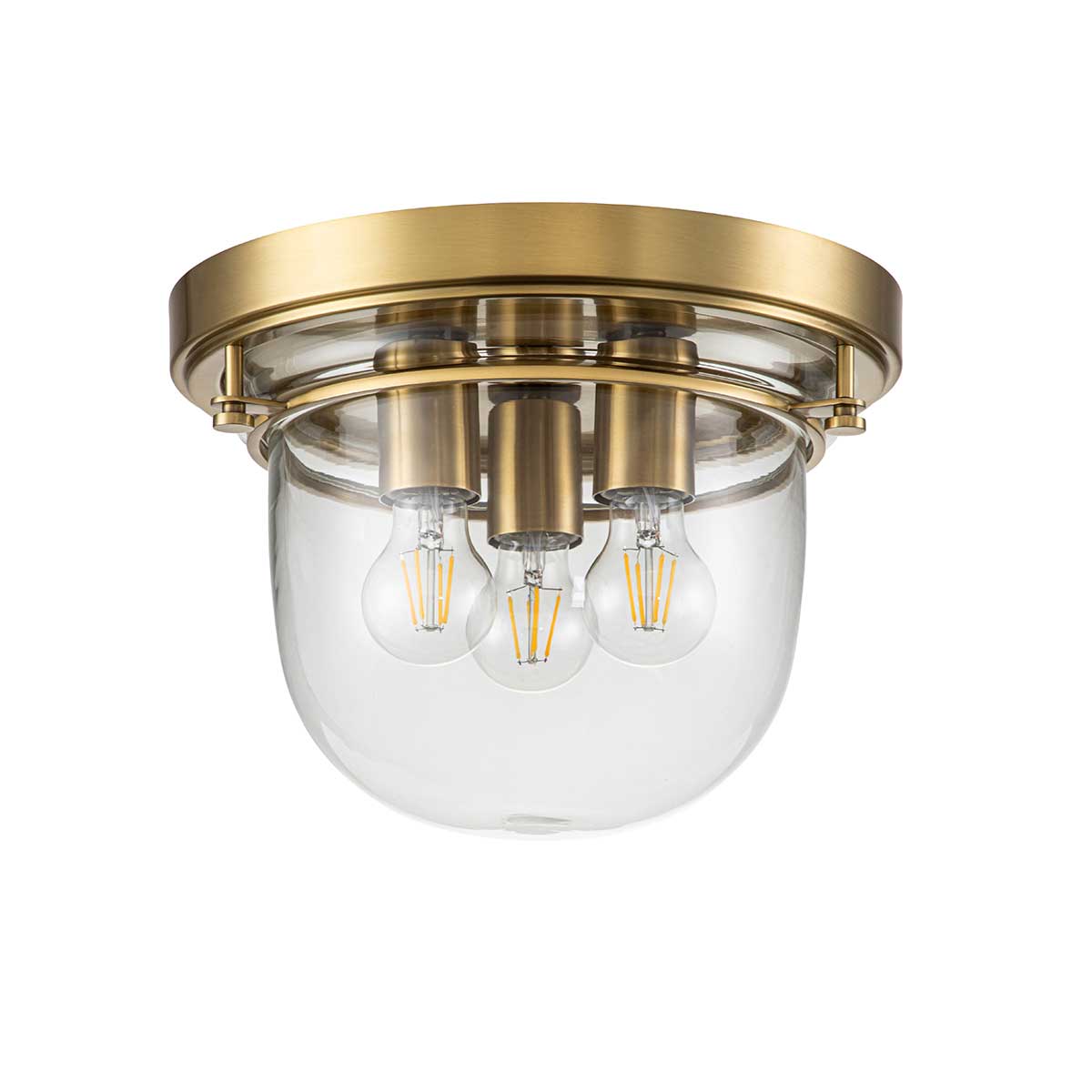 Bad-Deckenleuchte Whistling (messingfarben) 3x - Elstead Lighting