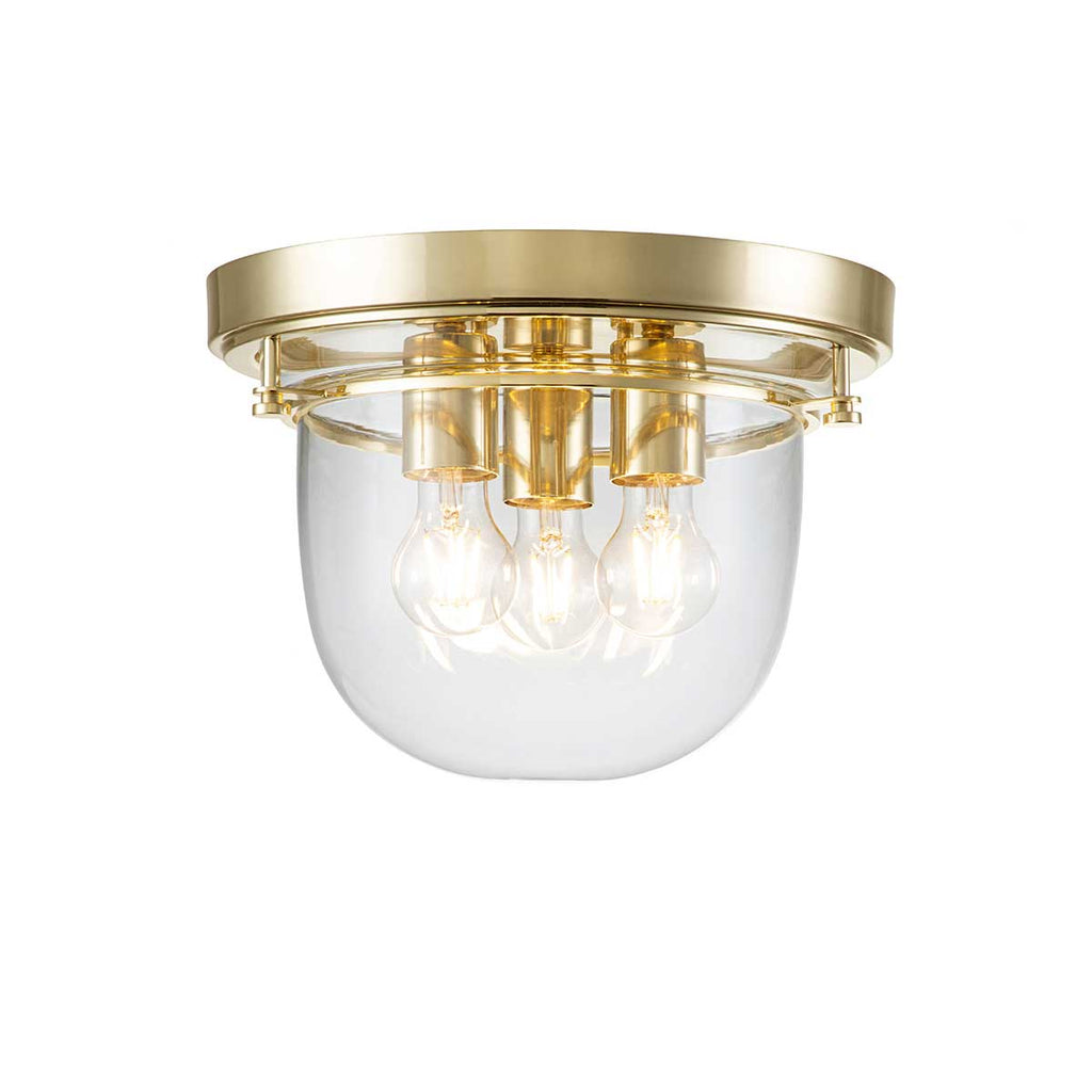 Bad-Deckenleuchte Whistling (messingfarben) 3x - Elstead Lighting