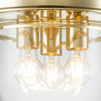 Bad-Deckenleuchte Whistling (messingfarben) 3x - Elstead Lighting