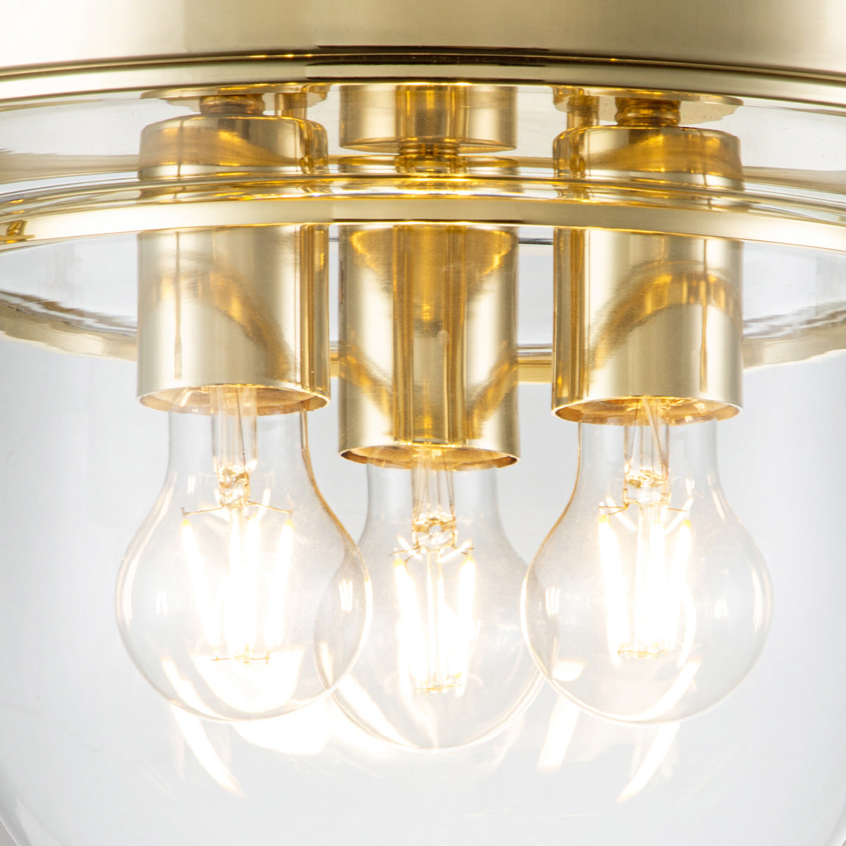 Bad-Deckenleuchte Whistling (messingfarben) 3x - Elstead Lighting
