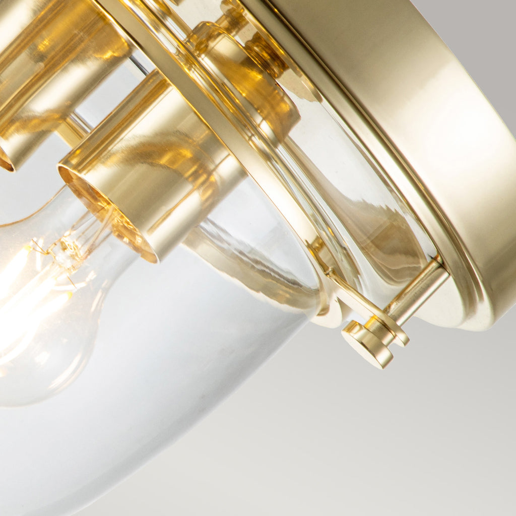 Bad-Deckenleuchte Whistling (messingfarben) 3x - Elstead Lighting