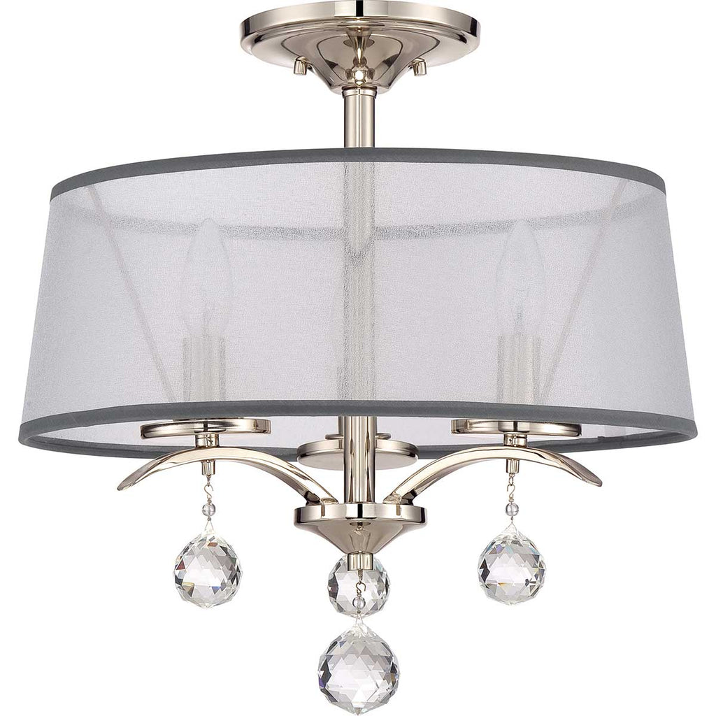 Deckenleuchte Whitney (silberfarben) 3x - Elstead Lighting