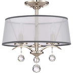Deckenleuchte Whitney (silberfarben) 3x - Elstead Lighting