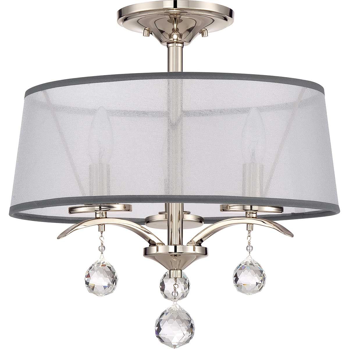Deckenleuchte Whitney (silberfarben) 3x - Elstead Lighting
