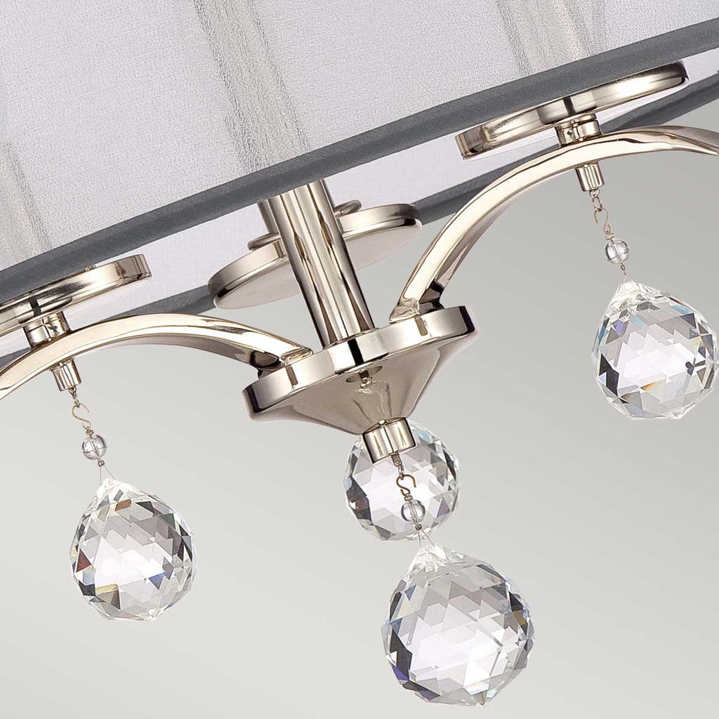 Deckenleuchte Whitney (silberfarben) 3x - Elstead Lighting