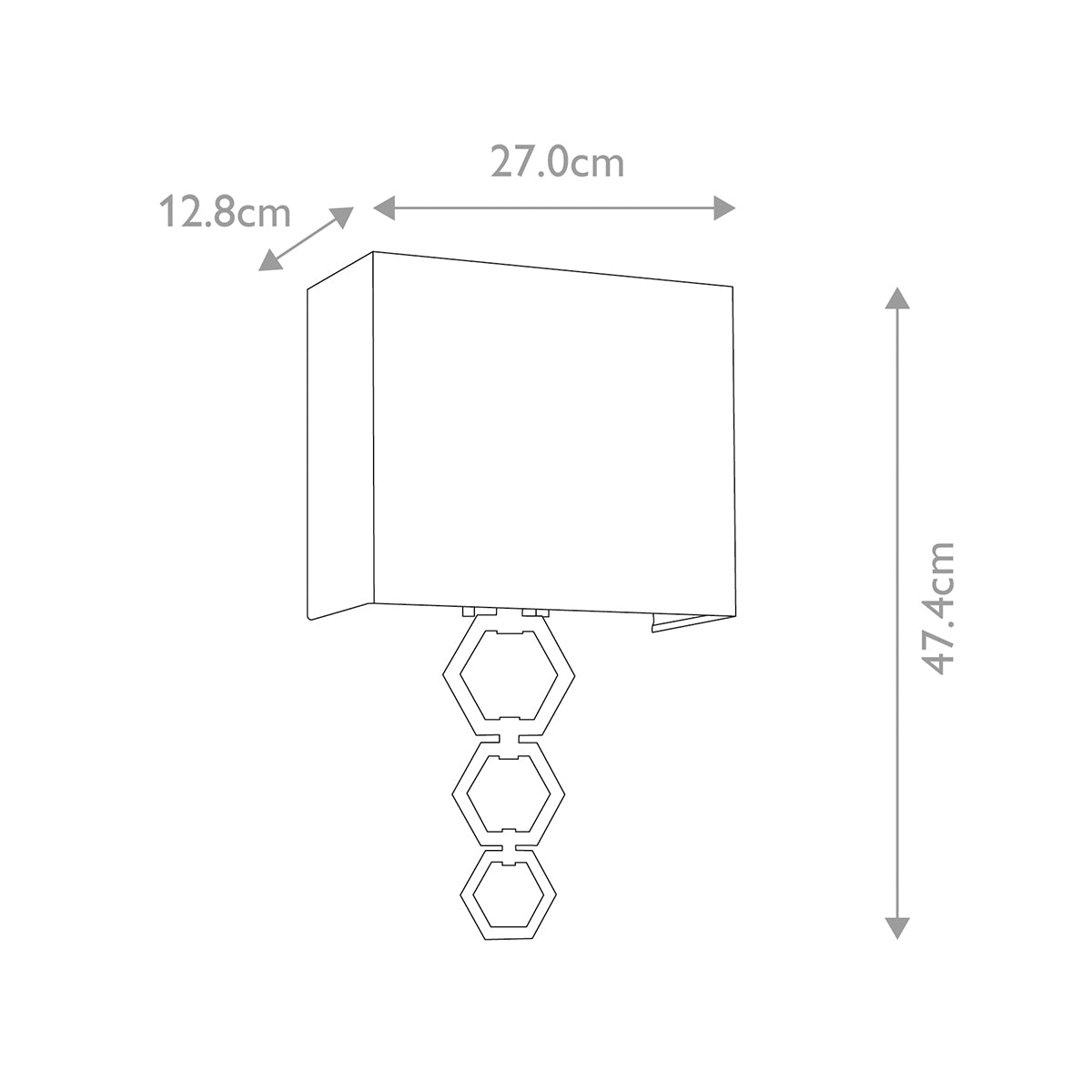 Wandleuchte Ria (verchromt) 1x - Elstead Lighting