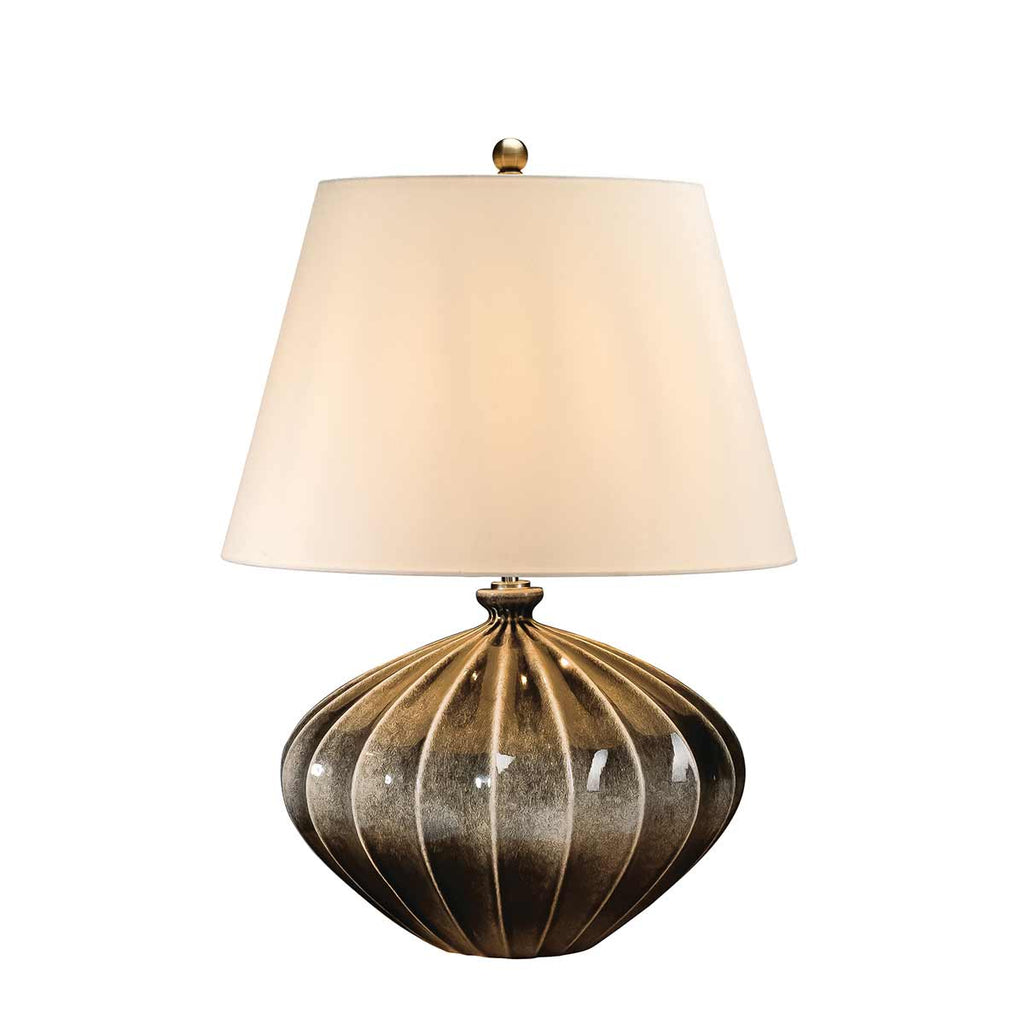 Tischleuchte Rib Pumpkin (schwarz) 1x - Elstead Lighting