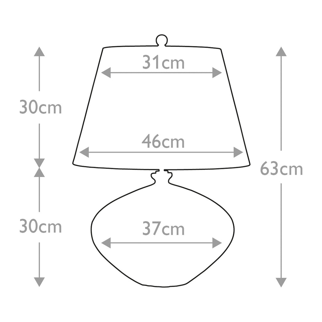 Tischleuchte Rib Pumpkin (schwarz) 1x - Elstead Lighting