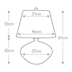 Tischleuchte Rib Pumpkin (schwarz) 1x - Elstead Lighting