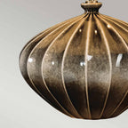 Tischleuchte Rib Pumpkin (schwarz) 1x - Elstead Lighting