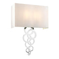 Wandleuchte Rosa (verchromt) 2x - Elstead Lighting