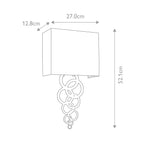 Wandleuchte Rosa (schwarz) 1x - Elstead Lighting