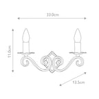 Wandleuchte Rectory (schwarz) 2x - Elstead Lighting