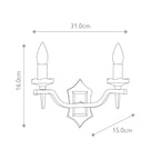 Wandleuchte Rectory (schwarz) 2x - Elstead Lighting