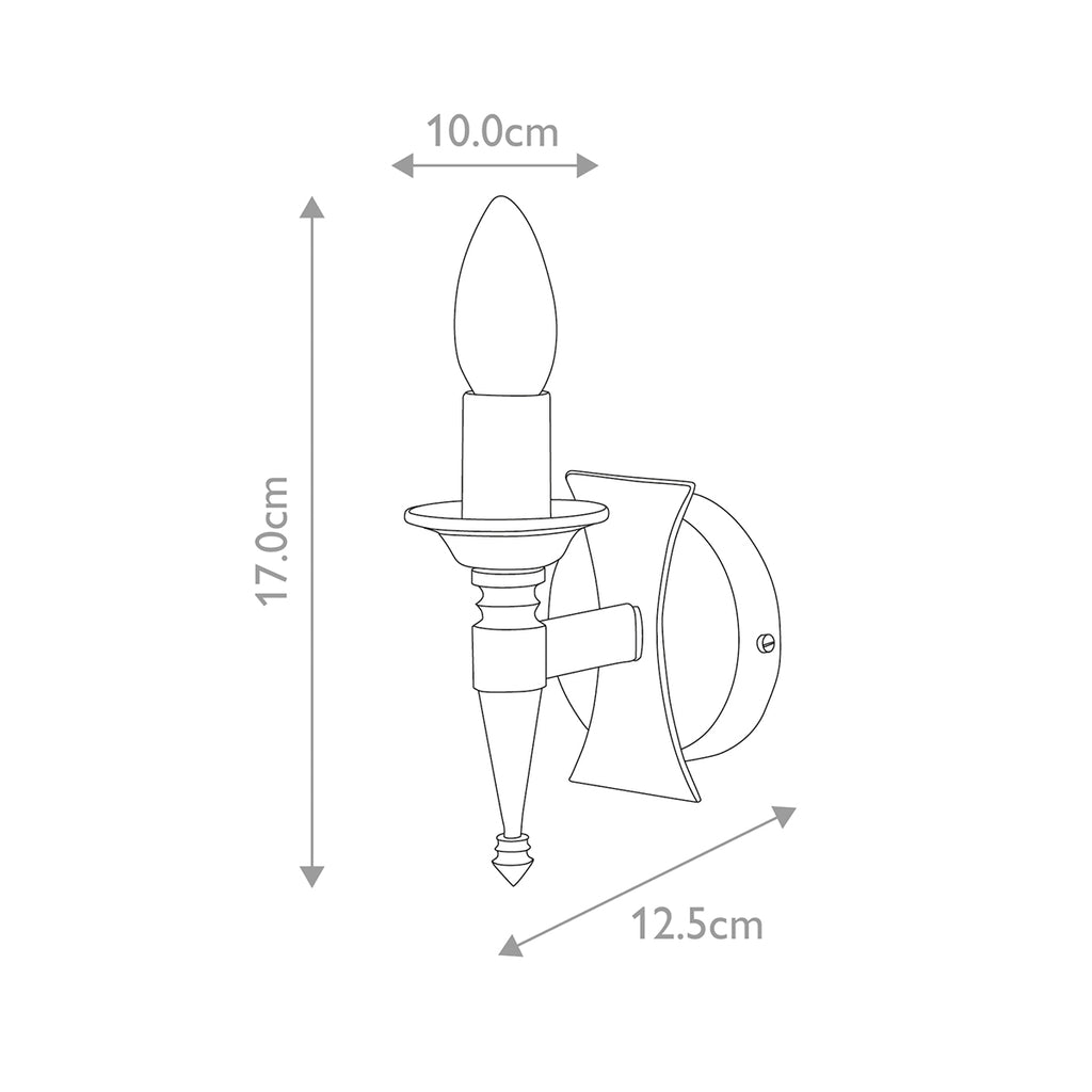 Wandleuchte Saxon (schwarz) 1x - Elstead Lighting