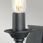 Wandleuchte Saxon (schwarz) 1x - Elstead Lighting
