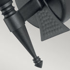 Wandleuchte Saxon (schwarz) 1x - Elstead Lighting