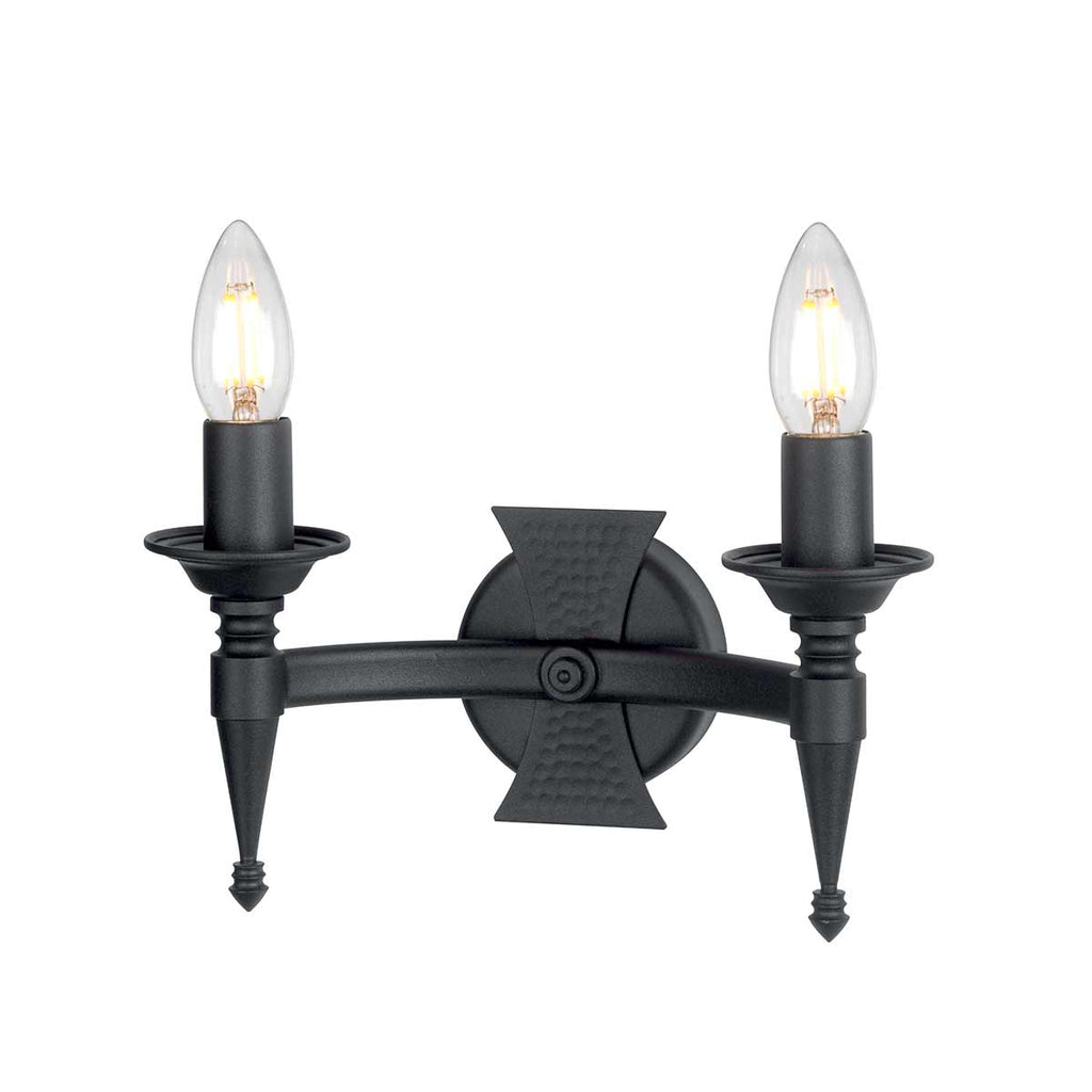 Wandleuchte Saxon (Nickel) 2x - Elstead Lighting