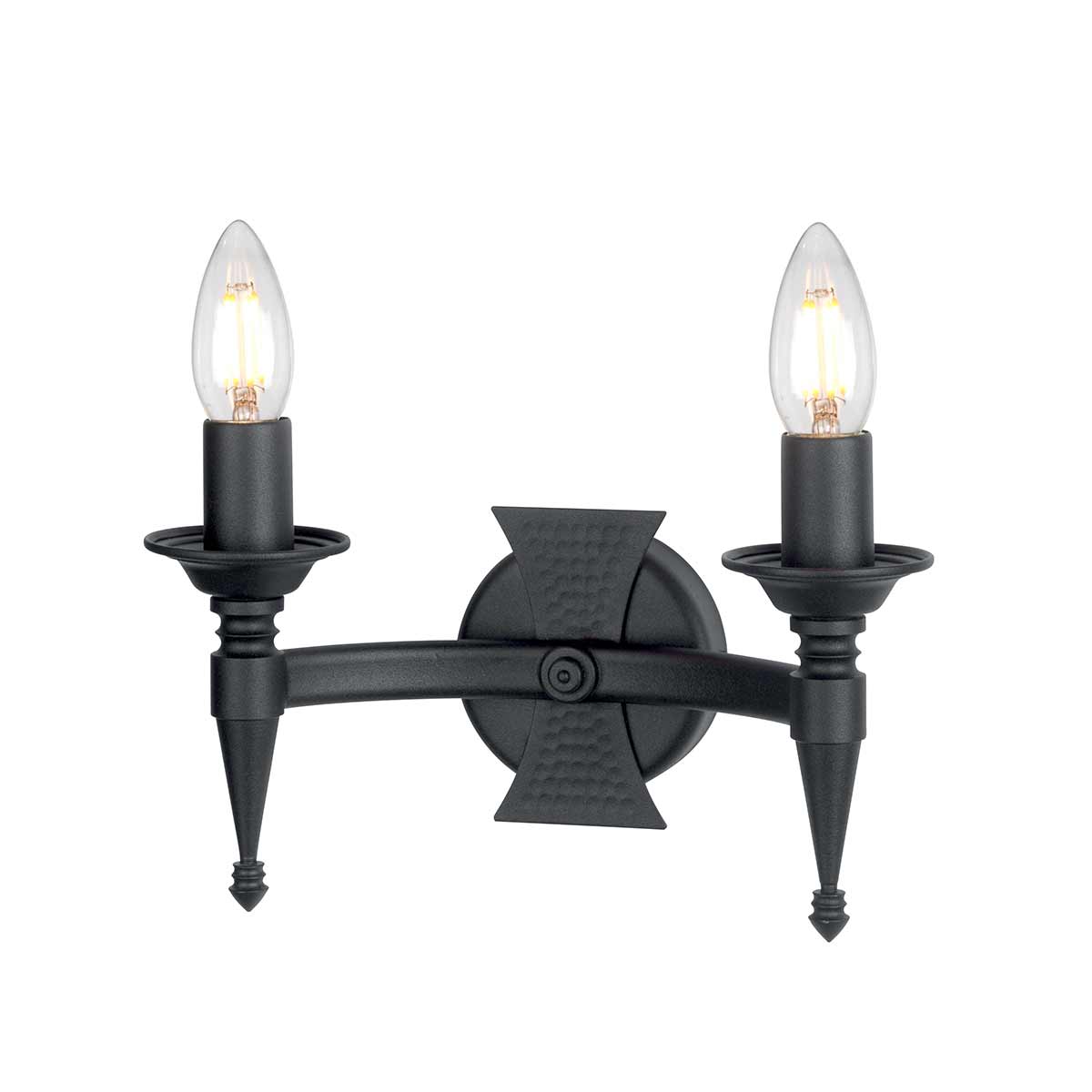 Wandleuchte Saxon (Nickel) 2x - Elstead Lighting