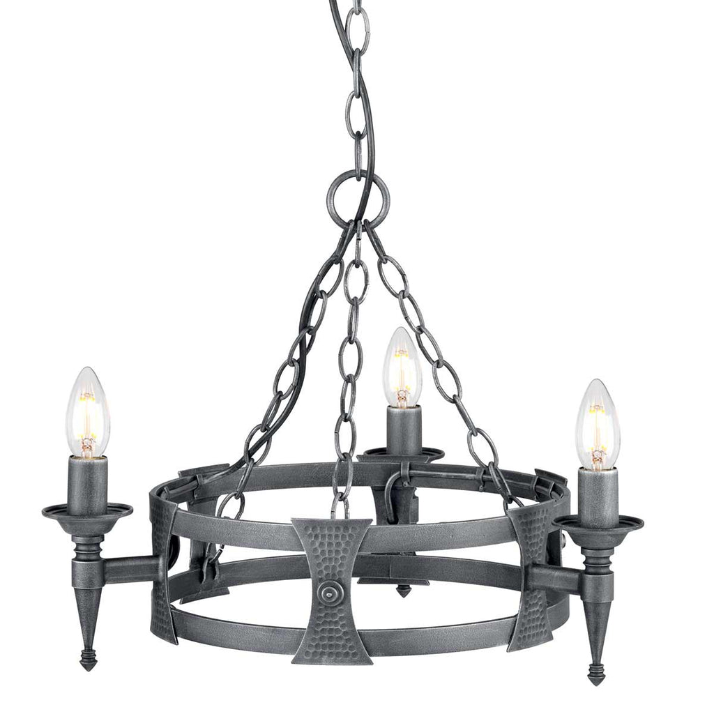 Pendelleuchte Saxon (schwarz) 3x - Elstead Lighting