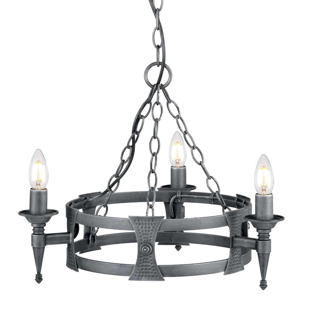 Pendelleuchte Saxon (schwarz) 3x - Elstead Lighting